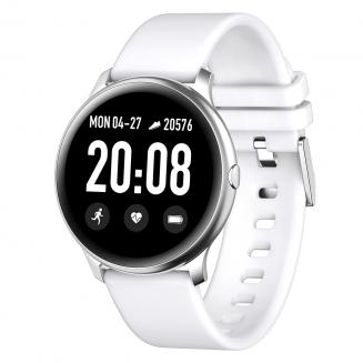 K&F Concept KW19 Pro Smartwatch Full Screen Touch Monitoraggio della pressione sanguigna Cardiofrequenzimetro Fitness Tracker- Bianco