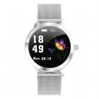 KW10 Smartklocka Dam Fitness Fitness Armband Smartwatch Clock IP68 Vattentät pulsmätare för Android IOS Sport Tracker-Silver