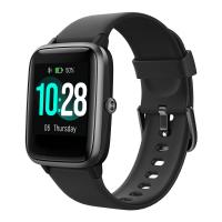 K&F Concept  ID205L Smartwatch Bluetooth HD Schermo Indossabile Tracker Frequenza cardiaca Sport Impermeabile 1,3 pollici -Nero