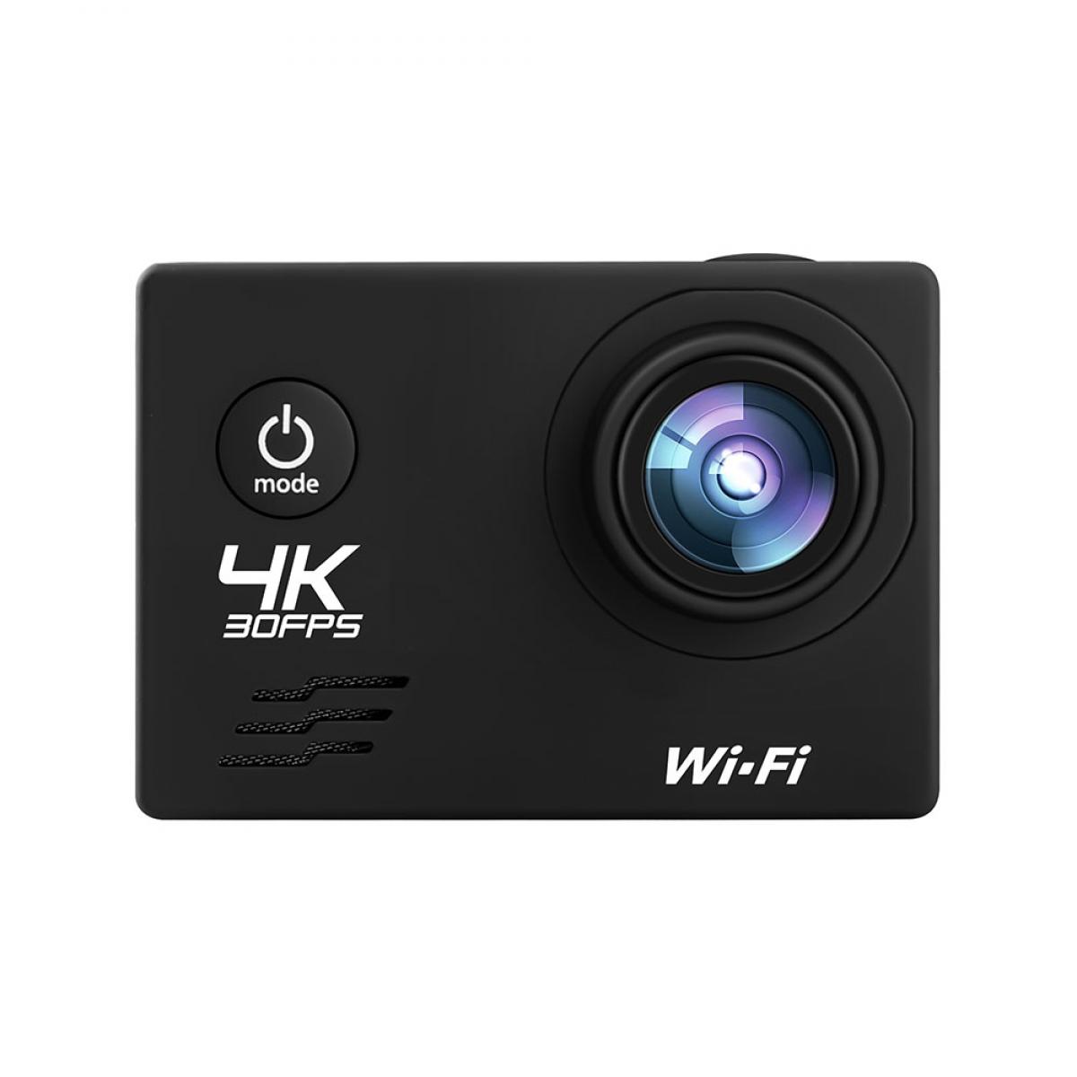 AT-Q1 4K30FPS Sport Action Camera Ultra HD videokamera 13MP WiFi vanntett kamera (svart)