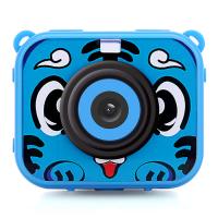 AT-G20G Telecamera per bambini impermeabile 1080P HD Action Camera per regalo di compleanno Fotocamera Giocattolo Schermo LCD da 2.0 '' (blu)