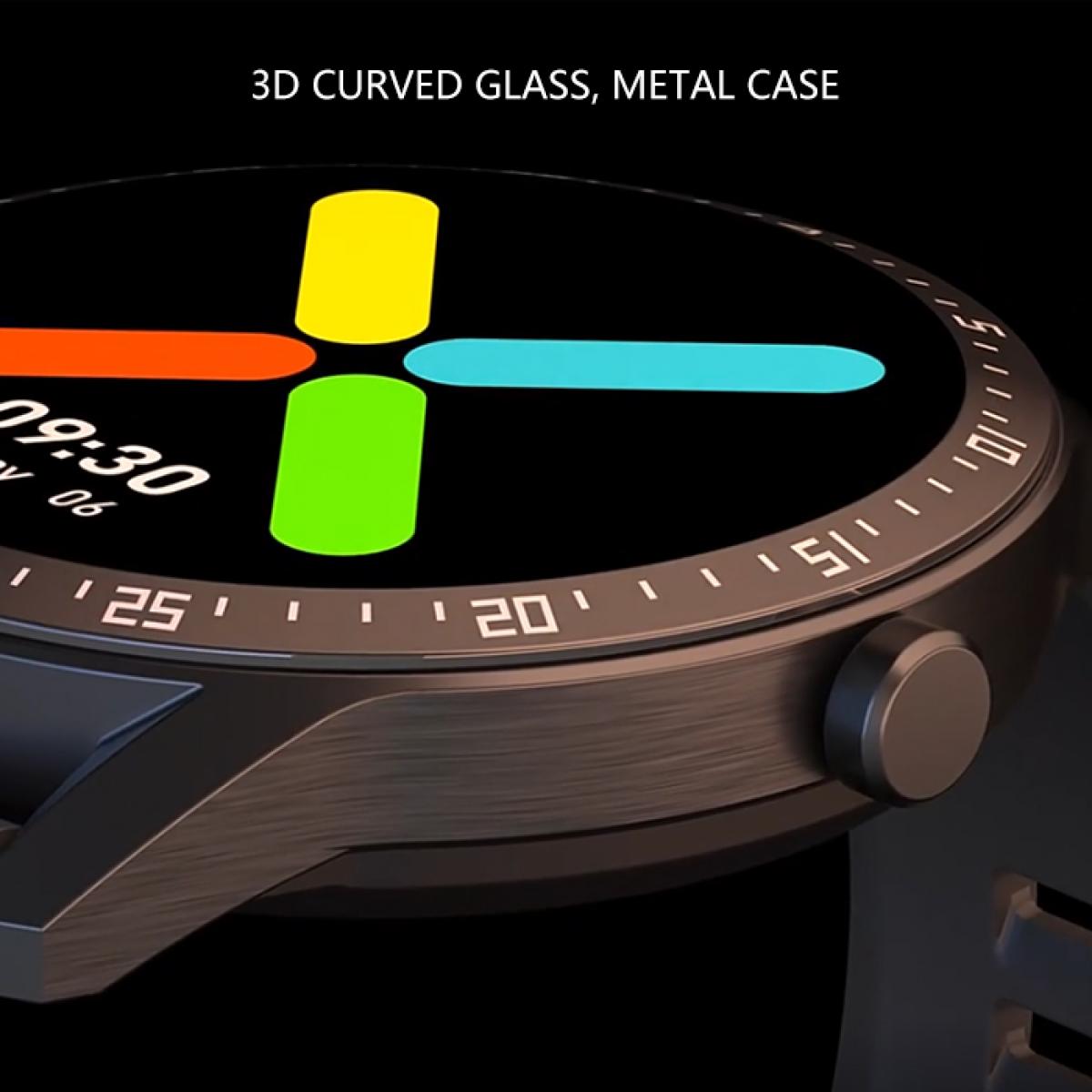 G1 smart watch фитнес-трекер 1,28-дюймовый сенсорный монитор сердечного ритма IP68 водонепроницаемый черный