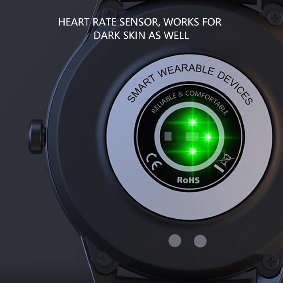 G1 smart watch фитнес-трекер 1,28-дюймовый сенсорный монитор сердечного ритма IP68 водонепроницаемый черный