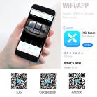 M10S mini WiFi slimme video-deurbelcamera, 720P HD draadloze afstandsbediening voor thuisbeveiliging, deurbelcamera Nachtzicht met 2-weg audio, weerbestendig  black