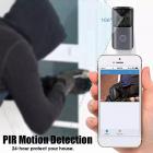 M10S mini WiFi slimme video-deurbelcamera, 720P HD draadloze afstandsbediening voor thuisbeveiliging, deurbelcamera Nachtzicht met 2-weg audio, weerbestendig  black