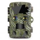 H8201 Trail Camera Dual-Lens с ночным видением Starlight, камерой для наблюдения за дикой природой 4K, активной игровой камерой для охоты Мониторинг дикой природы на открытом воздухе
