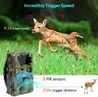 H8201 Trail Camera Dual-Lens с ночным видением Starlight, камерой для наблюдения за дикой природой 4K, активной игровой камерой для охоты Мониторинг дикой природы на открытом воздухе