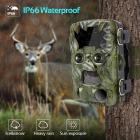 H8201 Trail Camera Dual-Lens с ночным видением Starlight, камерой для наблюдения за дикой природой 4K, активной игровой камерой для охоты Мониторинг дикой природы на открытом воздухе