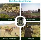 H8201 Trail Camera Dual-Lens с ночным видением Starlight, камерой для наблюдения за дикой природой 4K, активной игровой камерой для охоты Мониторинг дикой природы на открытом воздухе