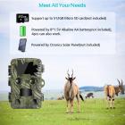 H8201 Trail Camera Dual-Lens с ночным видением Starlight, камерой для наблюдения за дикой природой 4K, активной игровой камерой для охоты Мониторинг дикой природы на открытом воздухе