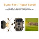 H883 Mini Trail Camera 1080P HD Игровая камера IP66 Водонепроницаемая камера для охоты на диких животных с 12-месячным режимом ожидания и ночным видением 2,4-дюймовые ИК-светодиоды