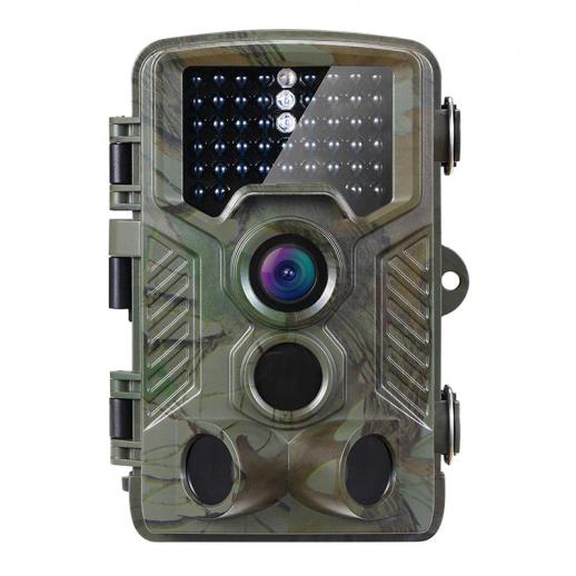 Fotocamera da Caccia 16MP 1080P HD Impermeabile, 120°Ampia visuale Fototrappola Infrarossi Invisibili, 0.2S Widelife Trigger Trail Camera Visione Notturna 