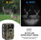 Fotocamera da Caccia 16MP 1080P HD Impermeabile, 120°Ampia visuale Fototrappola Infrarossi Invisibili, 0.2S Widelife Trigger Trail Camera Visione Notturna 