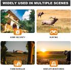 Fotocamera da Caccia 16MP 1080P HD Impermeabile, 120°Ampia visuale Fototrappola Infrarossi Invisibili, 0.2S Widelife Trigger Trail Camera Visione Notturna 