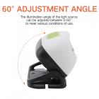 B6-1 faro con sensore ricaricabile 1000LM ad alta luminosità 15 ore di autonomia della batteria e modalità multiple per corsa all'aperto, ciclismo, campeggio e pesca