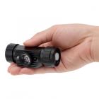 BORUiT - Induktionsstrålkastare XPE RJ-020 med rörelsesensor, uppladdningsbar LED-uppladdningsbar ficklampa, camping- eller jaktljus, 18650 lm