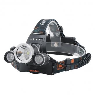 RJ-3000 20W High Brightness 4000LM 3LED Luce bianca faro sportivo nero