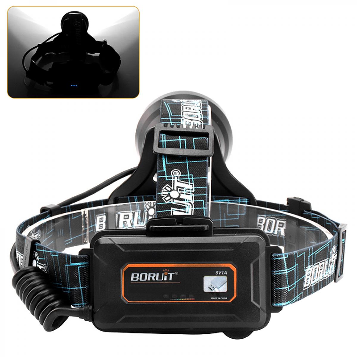 B10 faro professionale da esterno adatto per campeggio all'aperto, escursionismo, pesca, nero