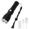 Torcia impermeabile C9 telescopica USB Zoom IPX4, luce LED portatile resistente all'acqua 2000LM Migliori torce da campeggio, all'aperto, di emergenza, per tutti i giorni