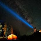 C9 Teleskopisk USB Zoom IPX4 vandtæt lommelygte, 2000LM vandtæt håndholdt LED-lys Bedste camping, udendørs, nødsituation, hverdags lommelygter