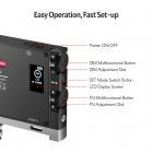 Täysvärinen RGB-täyttövalo taskuvalo sisäänrakennettu 12w ladattava akku LED-kameravalo 360° 12 valotehosteet alumiiniseospaneeli videovalo