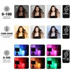 Täysvärinen RGB-täyttövalo taskuvalo sisäänrakennettu 12w ladattava akku LED-kameravalo 360° 12 valotehosteet alumiiniseospaneeli videovalo