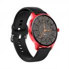 LW29 1.28 pollici AMOLED full circle full touch orologio sportivo ultra sottile ultra sottile supporta la frequenza cardiaca, la pressione sanguigna e l'ossigeno nel sangue modalità sportive multiple IP68 impermeabile nero rosso
