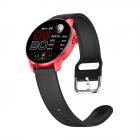 LW29 1.28 pollici AMOLED full circle full touch orologio sportivo ultra sottile ultra sottile supporta la frequenza cardiaca, la pressione sanguigna e l'ossigeno nel sangue modalità sportive multiple IP68 impermeabile nero rosso