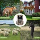 Wildlife Trail Camera WiFi 30mp 4K / 30fps Uppgradera Bluetooth-Spelkamera Med Night Vision 0.2s Triggerhastighet Vattentät ip66 För öVervakning Utomhus Vilda Djur