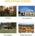 LTE 4G Cellular Trail Cameras 30MP 4k Live Video Wireless Camera for Wildlife Monitoring with 120°Detection Range Motion Activated Night Vision Waterproof  (EU Plug)