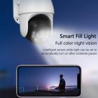 telecamera senza fili esterno a energia solare ,conversazione bidirezionale, videocamera sorveglianza cctv per visione notturna 1080p