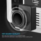 WiFi-projektor med samme skærm, 360 graders flip, 2800 lumen, 120-tommers skærm, understøtter 1080P fuld HD, LED-lys, 50.000 timer, bærbar projektor kompatibel med TV-stick, smartphone, tablet, HDMI, USB, VGA, AV EU-standard