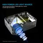 WiFi-projektor med samme skærm, 360 graders flip, 2800 lumen, 120-tommers skærm, understøtter 1080P fuld HD, LED-lys, 50.000 timer, bærbar projektor kompatibel med TV-stick, smartphone, tablet, HDMI, USB, VGA, AV EU-standard