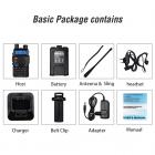 BF-UV5R Tvåvägsradio, 5w Dubbelband, 136-174MHz VHF/400-520MHz UHF, 128 Kanaler, 5-10km Distans