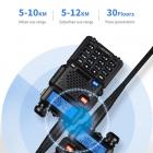 BF-UV5R Tvåvägsradio, 5w Dubbelband, 136-174MHz VHF/400-520MHz UHF, 128 Kanaler, 5-10km Distans