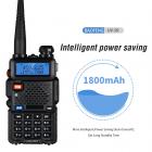 BF-UV5R Tvåvägsradio, 5w Dubbelband, 136-174MHz VHF/400-520MHz UHF, 128 Kanaler, 5-10km Distans