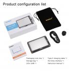 Ultra-thin portable mini two-color LED fill light, 3000K-6500K adjustable brightness, built-in 3000mah battery, can be used for mobile phones, cameras, camcorders to fill light