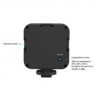 Verstelbare 6500K LED videolamp met drietraps helderheid met zuignap, vergaderingen, uitzendingen, video en make-up