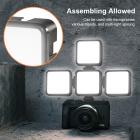 Verstelbare 6500K LED videolamp met drietraps helderheid met zuignap, vergaderingen, uitzendingen, video en make-up