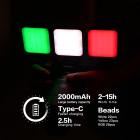 6W Mini Fill Light Full-Color RGB-taskutäyttövalo Sisäänrakennettu 2000mah ladattava akku LED-kameravalo Vlog-täyttövalo Live-valo