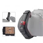 Cinturino da polso in pelle per fotocamera Lynca e6 Cintura per impugnatura regolabile con piastra a sgancio rapido per fotocamere Canon Nikon, Sony Fujifilm DSLR Nero