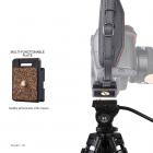 Cinturino da polso in pelle per fotocamera Lynca e6 Cintura per impugnatura regolabile con piastra a sgancio rapido per fotocamere Canon Nikon, Sony Fujifilm DSLR Nero