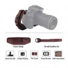 Kamera Läder handledsrem Lynca e6 Justerbar kamerahandtag bälte (med snabbkopplingsplatta) för Canon Nikon, Sony Fujifilm DSLR-kameror Brun