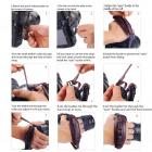 Kamera Läder handledsrem Lynca e6 Justerbar kamerahandtag bälte (med snabbkopplingsplatta) för Canon Nikon, Sony Fujifilm DSLR-kameror Brun