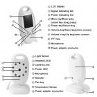 2.0" LCD a Colori Display Portatile Video Baby Monitor con Visione Notturna & Visione della Temperatura, 8 Ninne Nanne