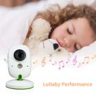Babyphone Video Su Schermo Da 2 Pollici Con Telecamera Remota Wireless, Visione Notturna, Monitoraggio Della Temperatura e Chiamate Bidirezionali Da Utilizzare Con Una Presa DI Corrente WiFi EU a 2,4 GHz