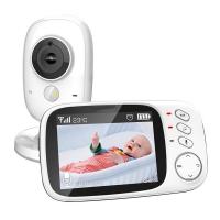 Baby monitor, 3,2 tommer video baby monitor med kamera og lyd, baby børnehave kamera, tovejs samtale, stuetemperatur, 960 fod rækkevidde, kan overvåge spædbarn EU Plug VB603 gennem nattesyn