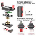 3-osiowy składany stabilizator gimbala z pilotem Śledzenie obiektów Stabilizator wideo dla iPhone Android GoPro SLR dla Vlog YouTube Live TikTok