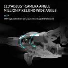 GPS-positionering för vuxna, 4K fyrkamera med dubbla kameror, med automatisk retur, ruttplanering, 360 ° surroundflyg, start och landning med en nyckel, lätt för nybörjare att använda