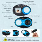 Aparat dziecięcy ładny aparat 12 MP 4×cyfrowy zoom, cyfrowy aparat dziecięcy z wideo, mini aparat dziecięcy z ramkami na zdjęcia dla chłopców i dziewczynek (czarny i niebieski)